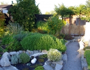 Blick über den Eulenwall, das Rondell zum Miniwald