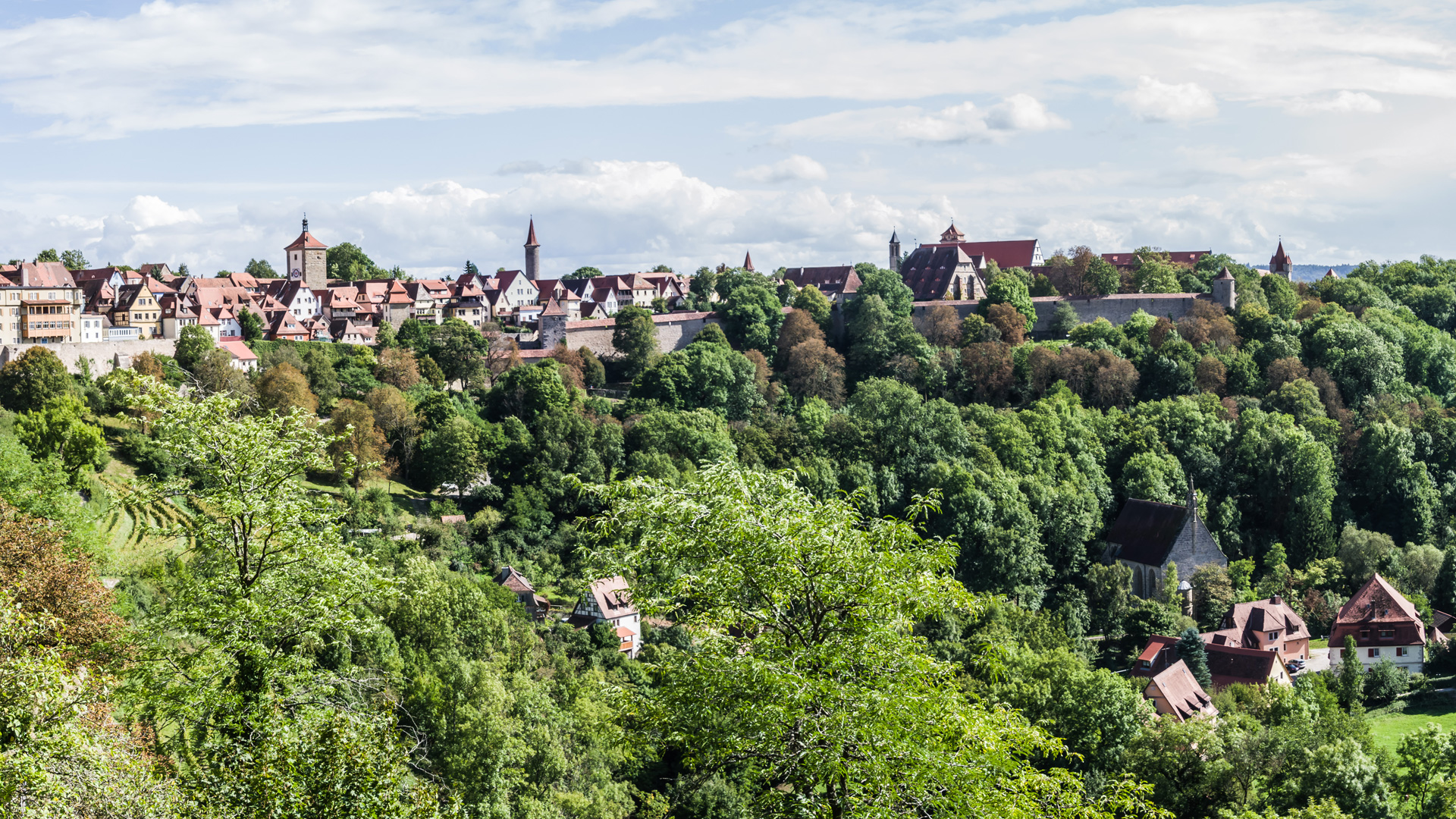 Rothenburg ob der Tauber: Blick auf die Stadt